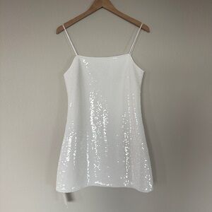 Abercrombie & Fitch Sequin Squareneck Mini Dress